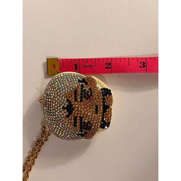 Haikyu!! Kita Shinsuke Rhinestones And A Gold Chain Keyring Charm - Picture 10 of 11